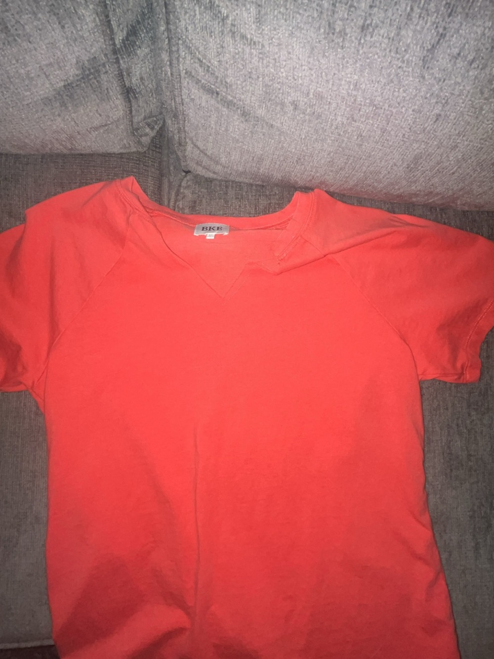 BKE Women's Bright Red Short Sleeve Crewneck Tee